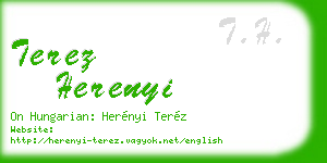 terez herenyi business card